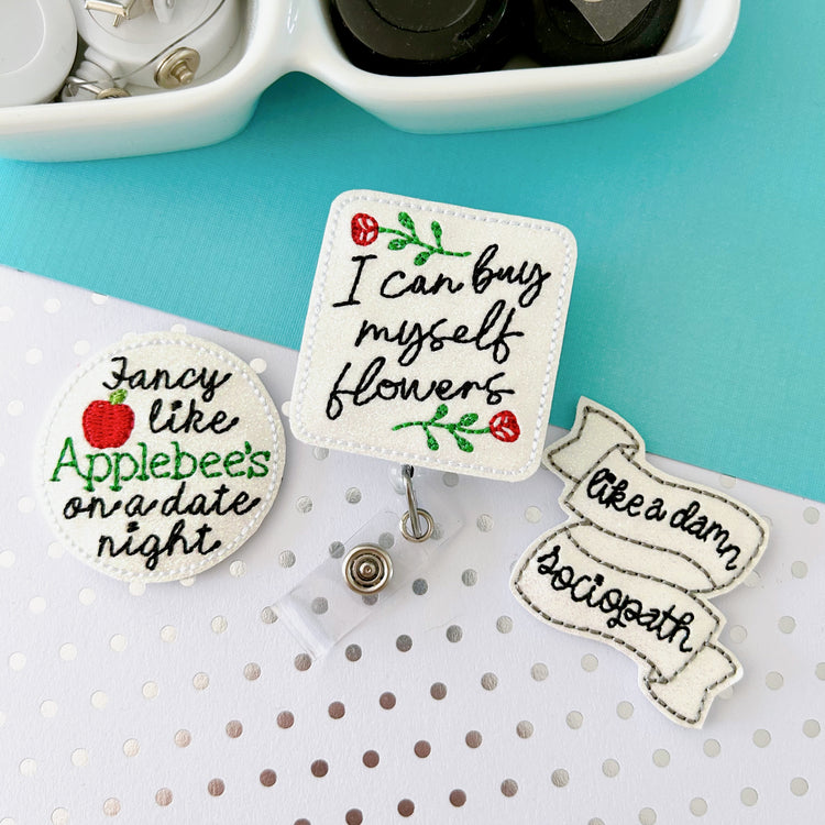 Music Lyrics Badge Toppers