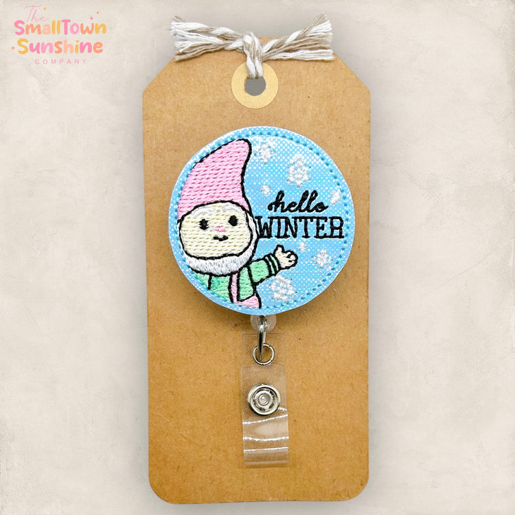 Hello Winter Badge Topper