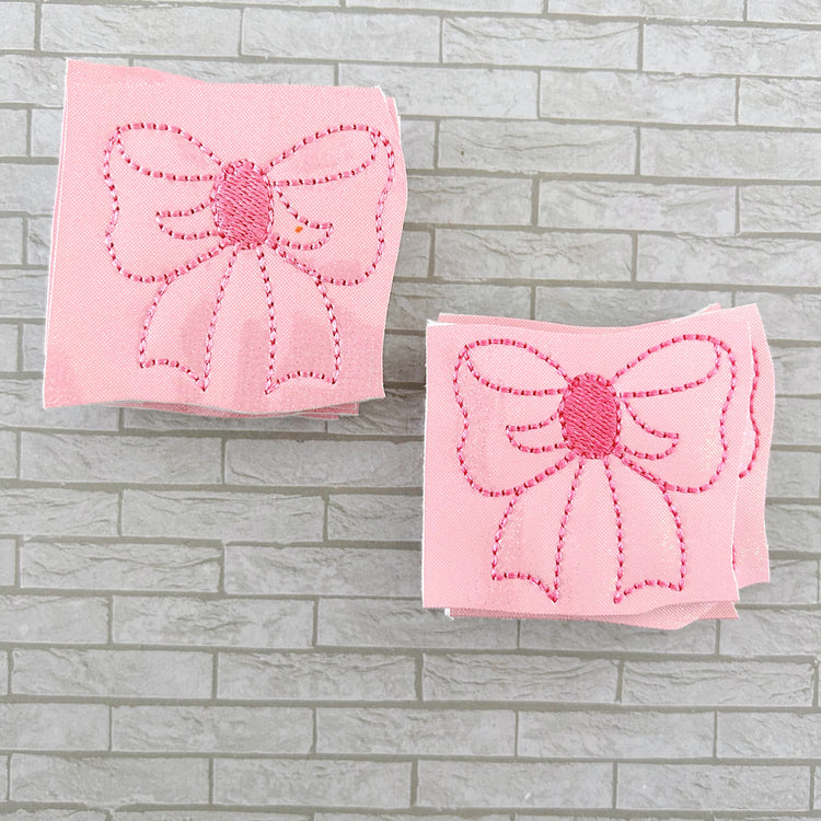 Destash - Pink Coquette Bow Feltie (style 3)