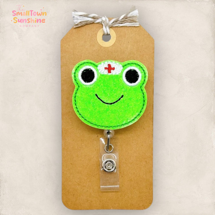 Frog Nurse Badge Topper