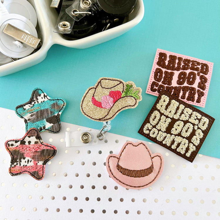Country Western Badge Toppers