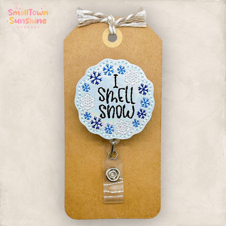 I Smell Snow Badge Topper