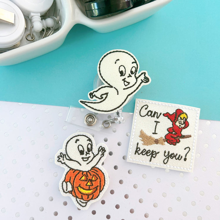Friendly Ghost Badge Toppers