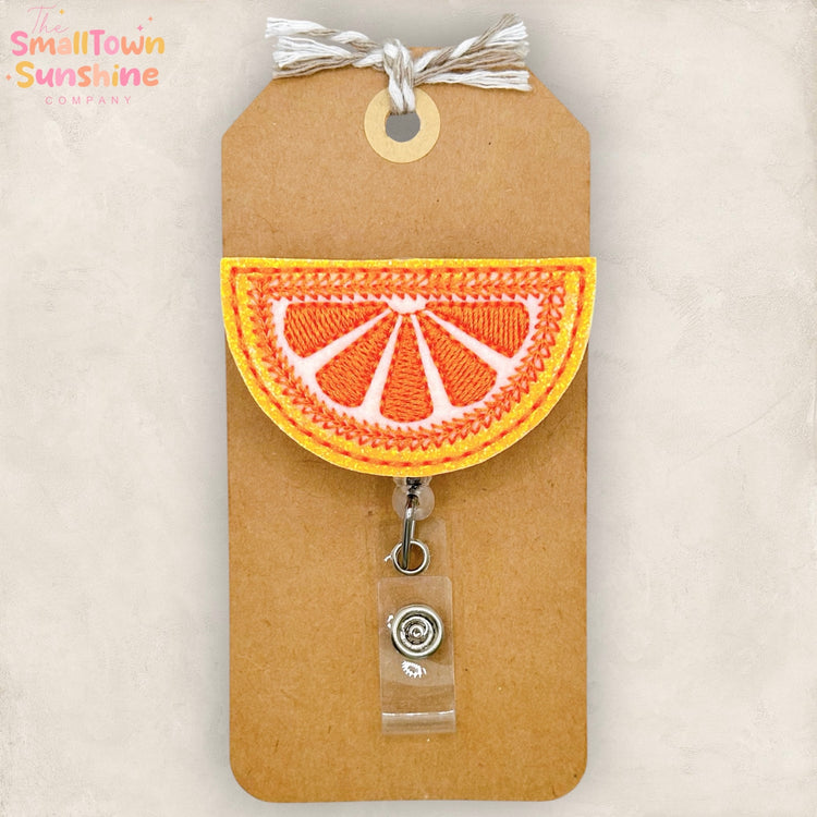 Orange Slice Badge Topper