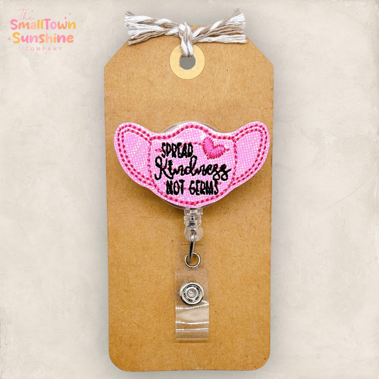 Spread Kindness Not Germs Badge Topper