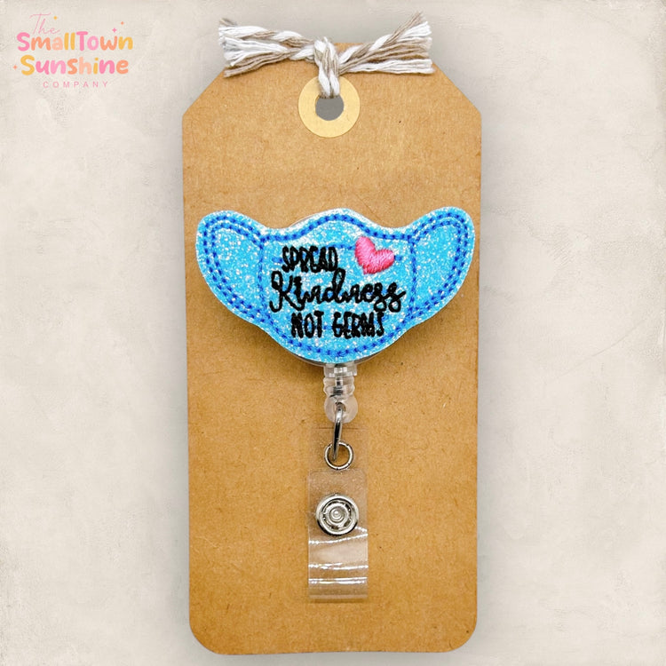 Spread Kindness Not Germs Badge Topper