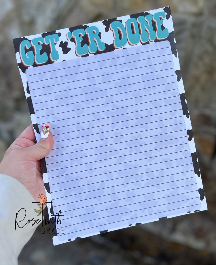 Get ‘Er Done Tearaway Notepad
