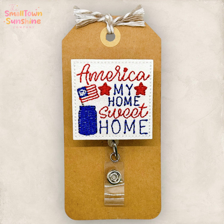America Home Sweet Home Badge Topper