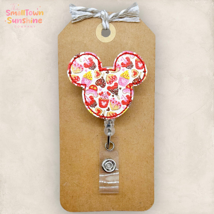 Valentine Food Mouse Badge Topper