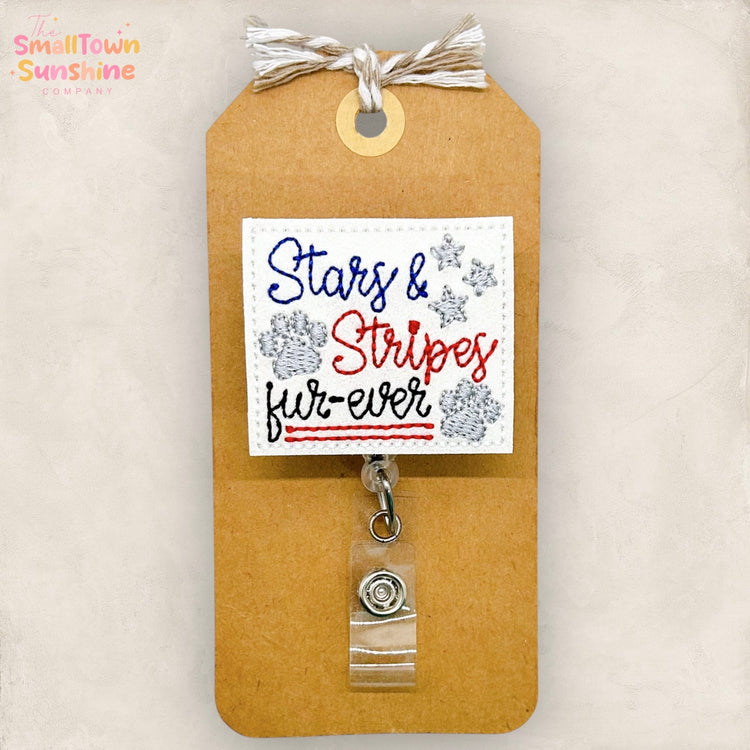 Stars and Stripes Fur-Ever Badge Topper