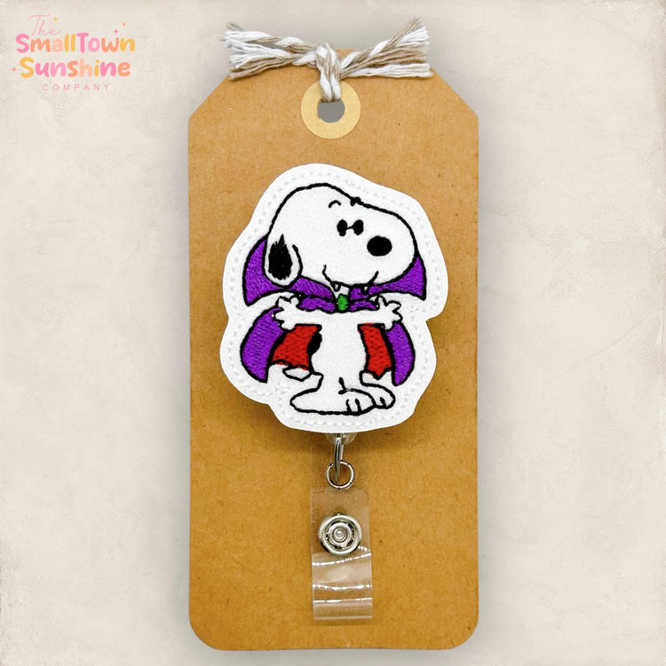 Dracula Beagle Badge Topper