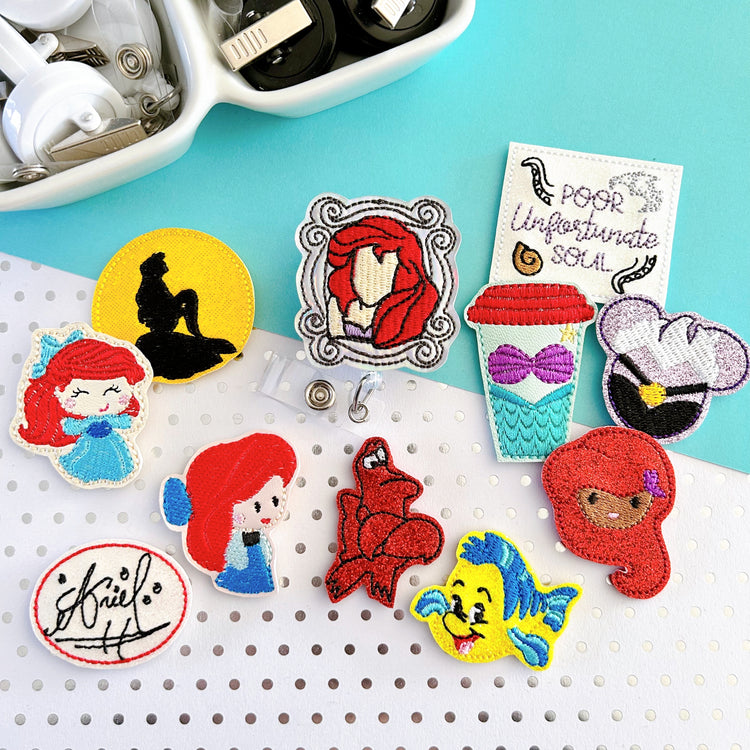 Mermaid Princess Badge Toppers