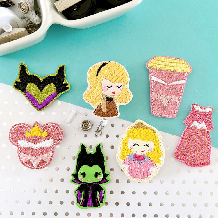 Sleeping Princess Badge Toppers
