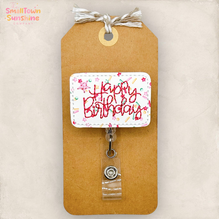 Happy Birthday Badge Topper