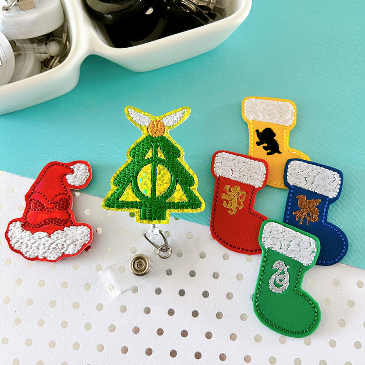 Wizard Christmas Badge Toppers
