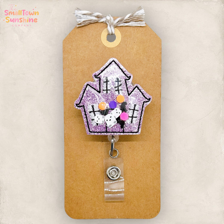 Haunted House Shaker Badge Topper