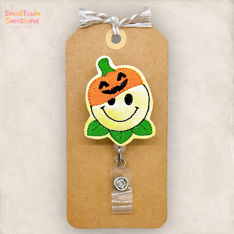 Happy Pumpkin Badge Topper