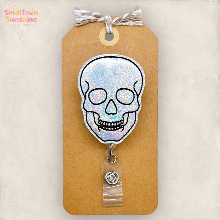 Holographic Skull Badge Topper