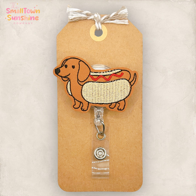 Summer Weiner Hot Dog Badge Topper