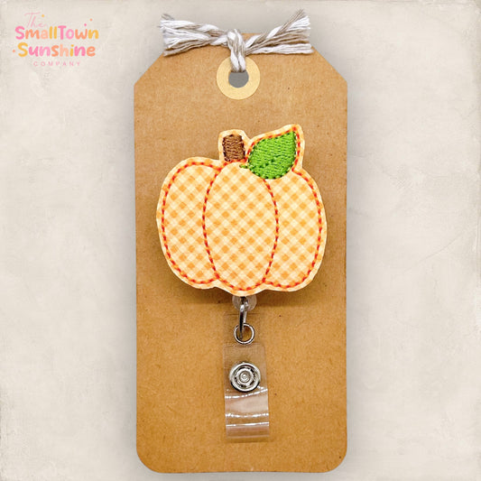 Houndstooth Pumpkin Badge Topper