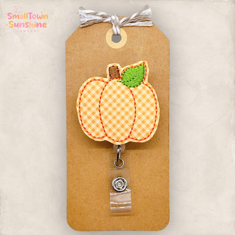 Houndstooth Pumpkin Badge Topper