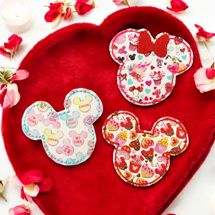 Valentine Mouse Badge Toppers