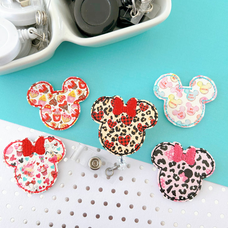 Valentine Mouse Badge Toppers
