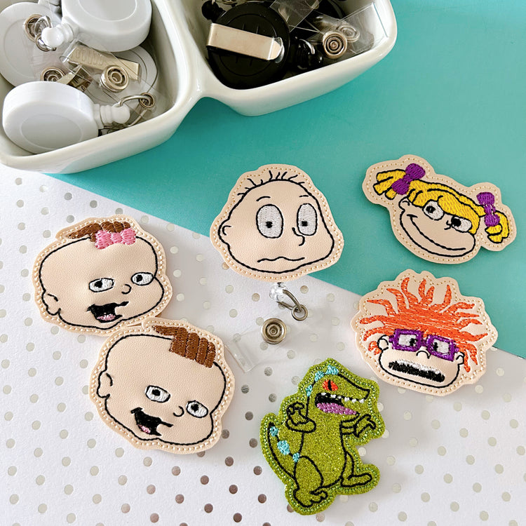 90s Cartoon Badge Toppers