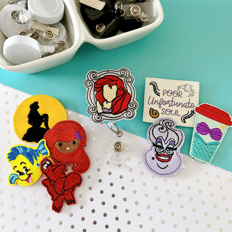 Mermaid Princess Badge Toppers