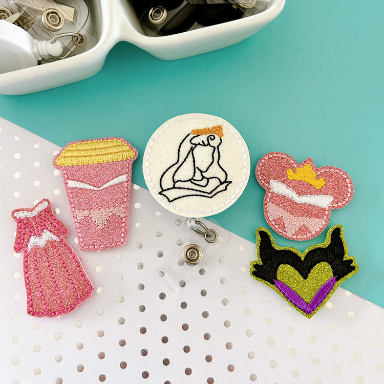 Sleeping Princess Badge Toppers