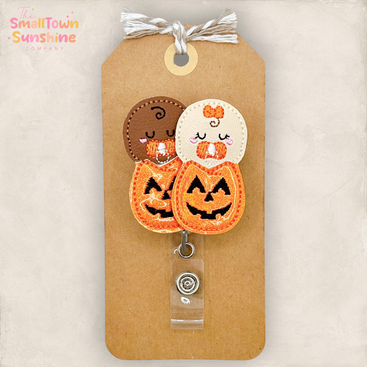Jack oβ Lantern Babies Badge Topper