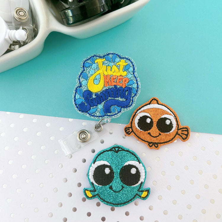 Keep Swimming Badge Toppers