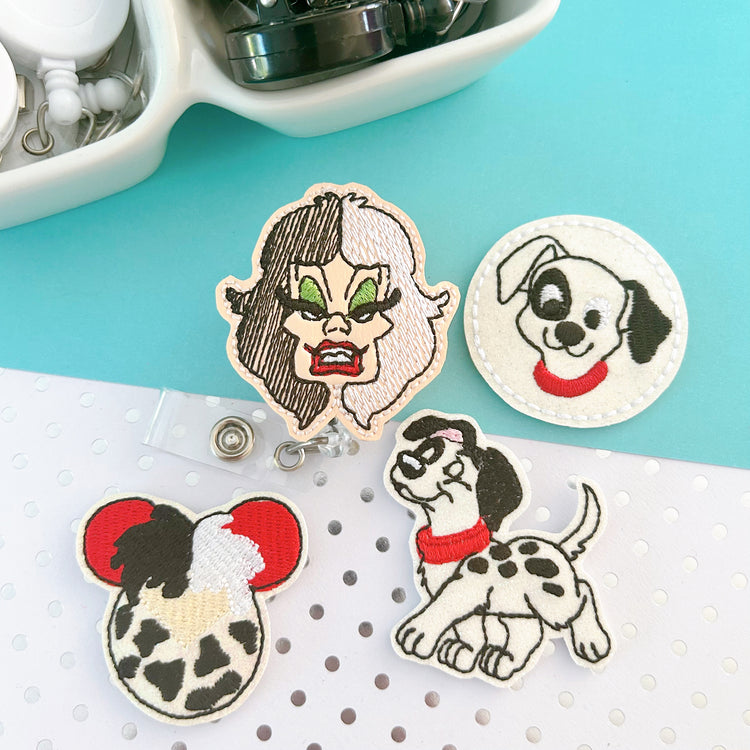 Dalmatian Badge Toppers
