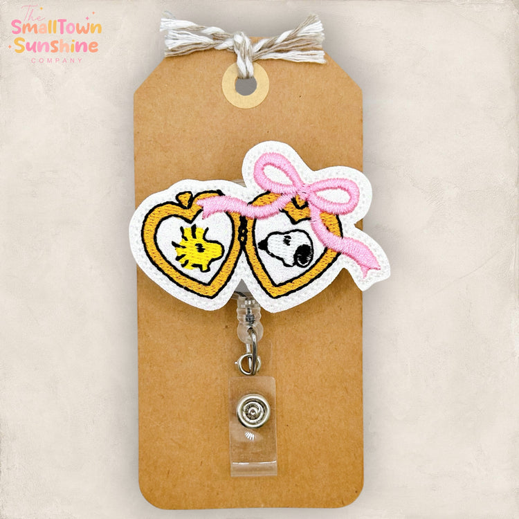 Dog & Bird Locket Badge Topper