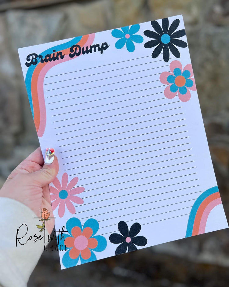 Brain Dump Retro Tearaway Notepad