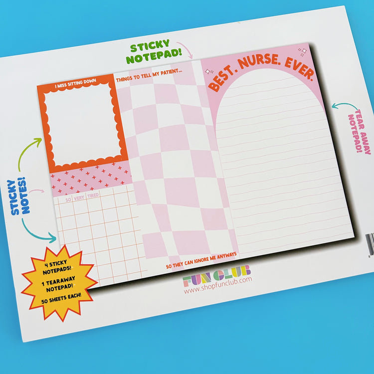 Best Nurse Ever Notepad Set