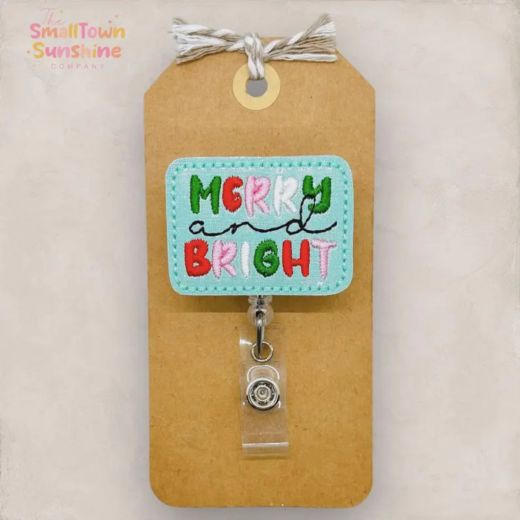 Merry and Bright Badge Topper
