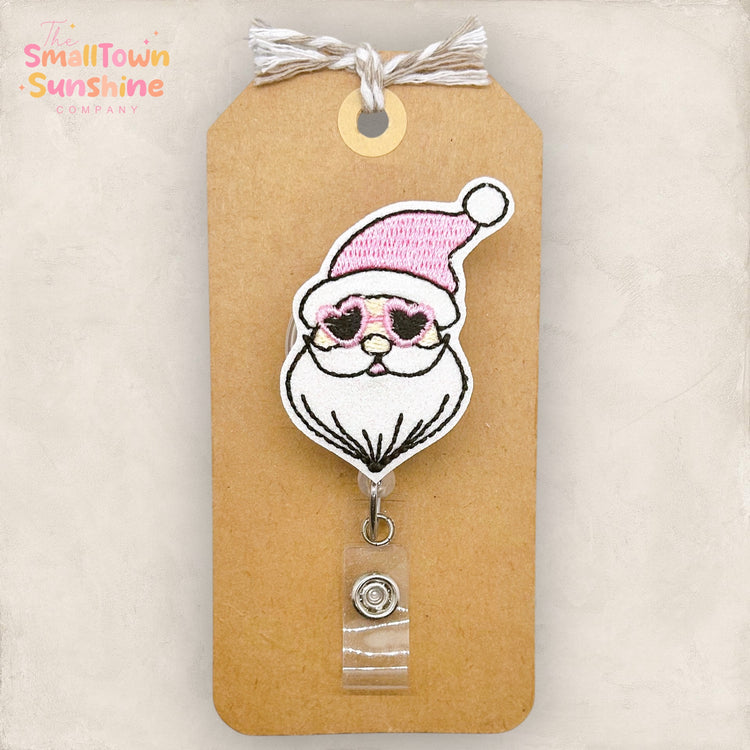 Retro Santa Badge Topper