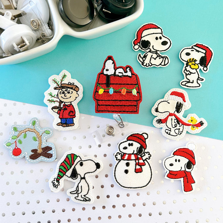 Christmas Charlie & Beagle Badge Topper Collection