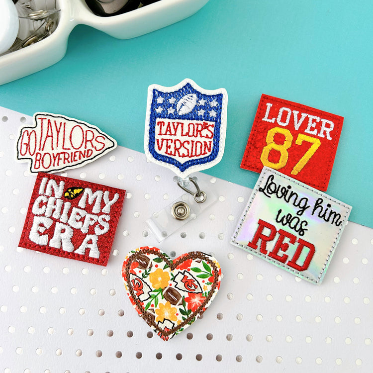 TS Eras & TK Football Badge Toppers