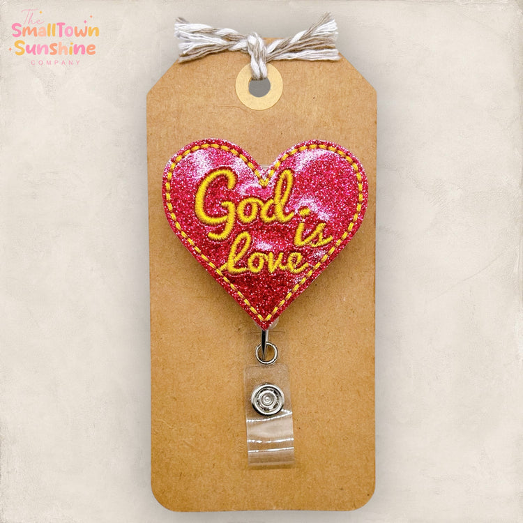 God is Love Badge Topper