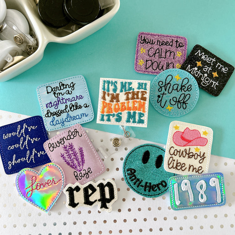 TS Eras Badge Toppers