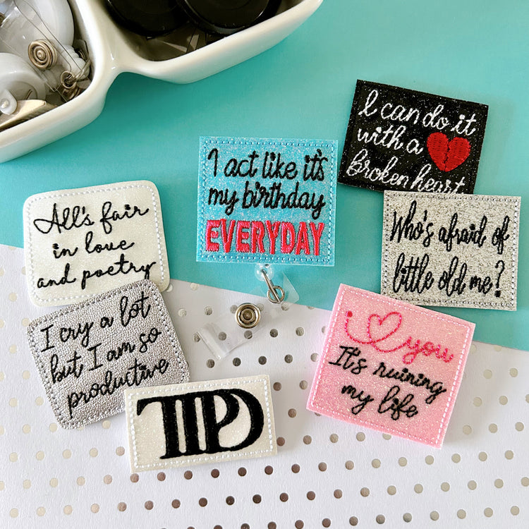 TS Tortured Poet Badge Toppers