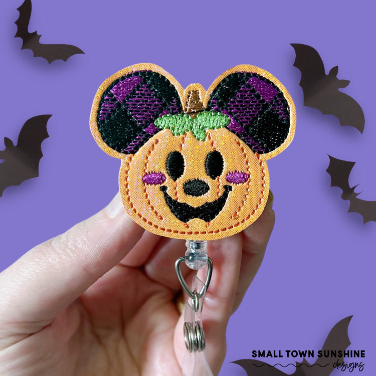 Pumpkin Mouse Badge Toppers