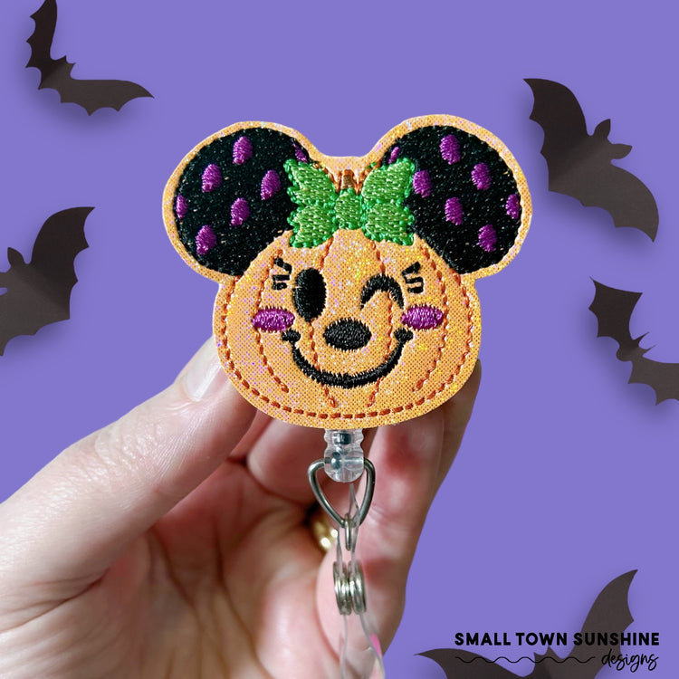 Pumpkin Mouse Badge Toppers