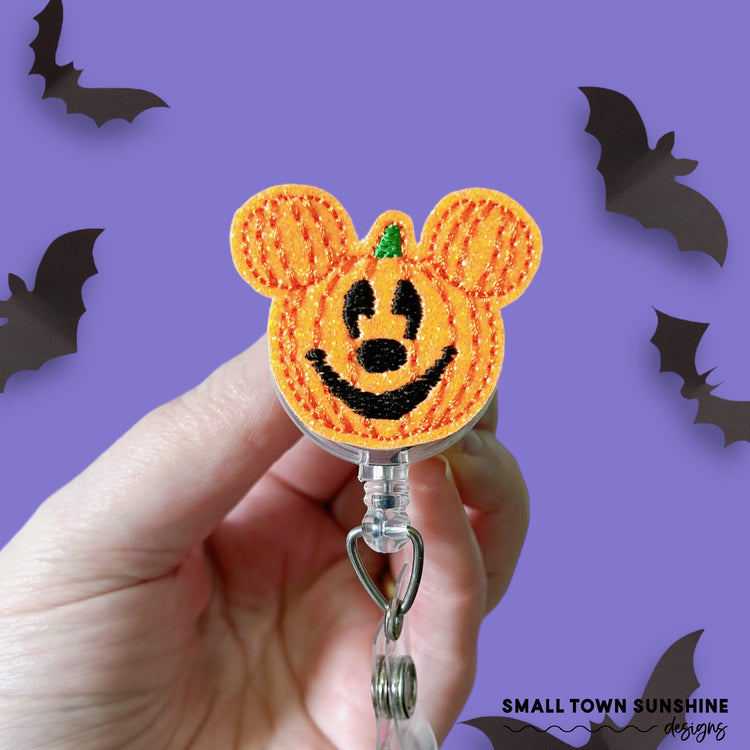Pumpkin Mouse Badge Toppers