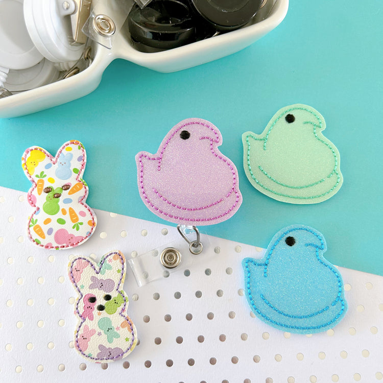 Easter Marshmallow Badge Toppers