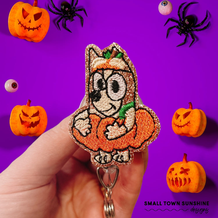 Bluey & Bingo Halloween Badge Toppers