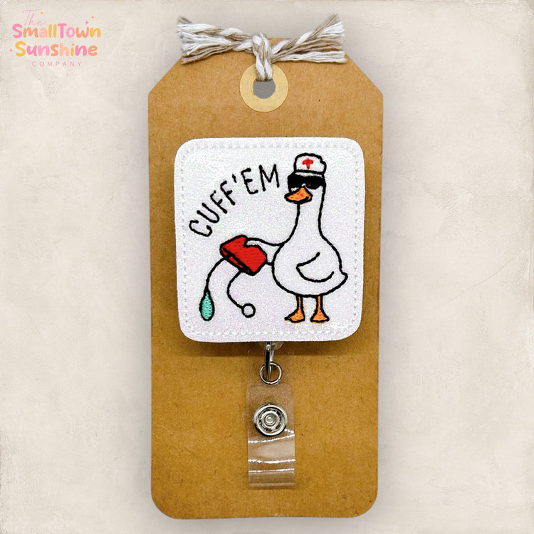 Cuff Em Badge Topper