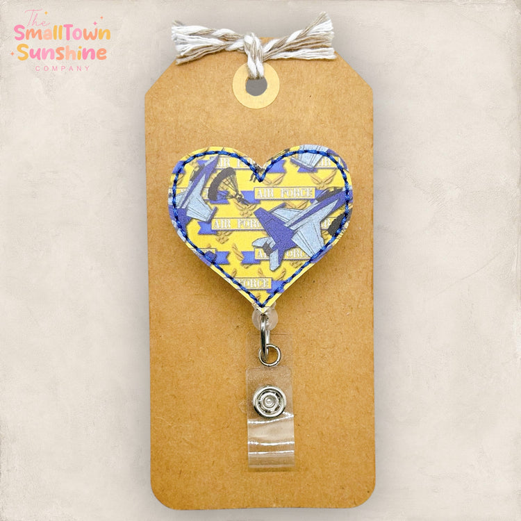 Air Force Heart Badge Topper